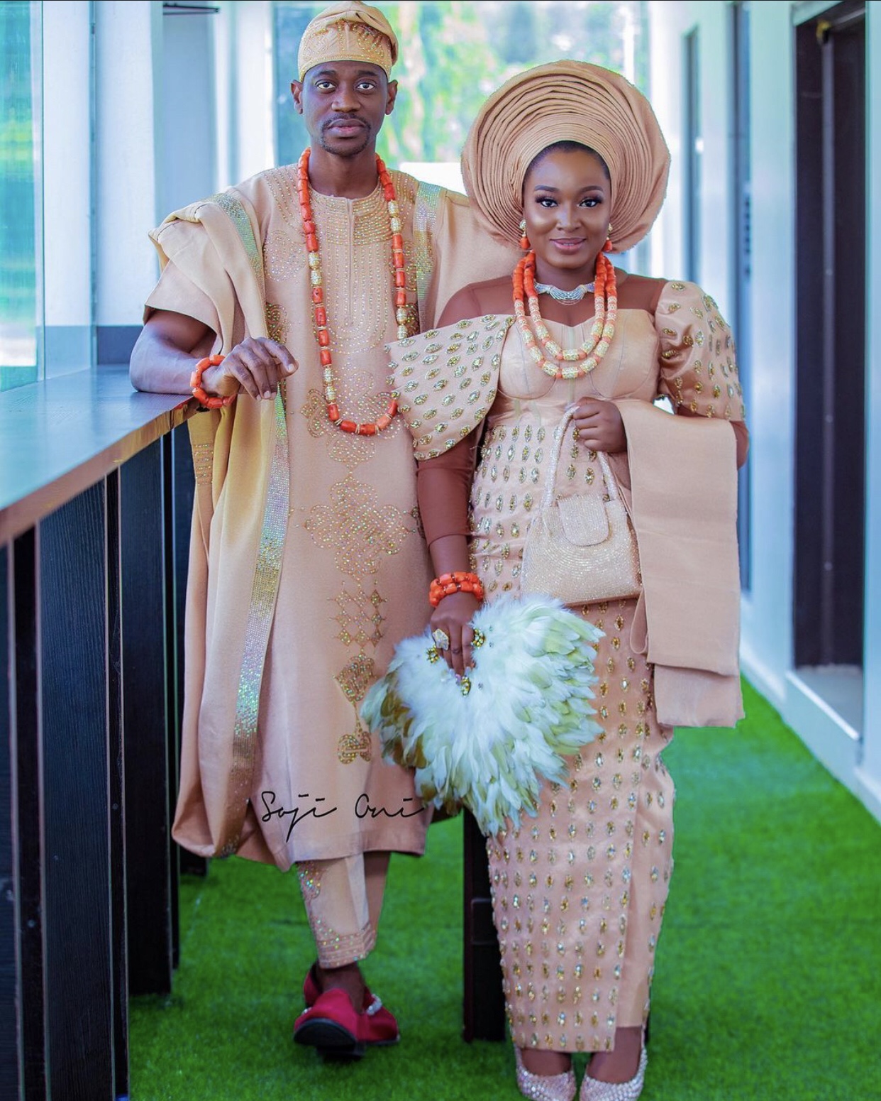 Lateef Adedimeji and his wife